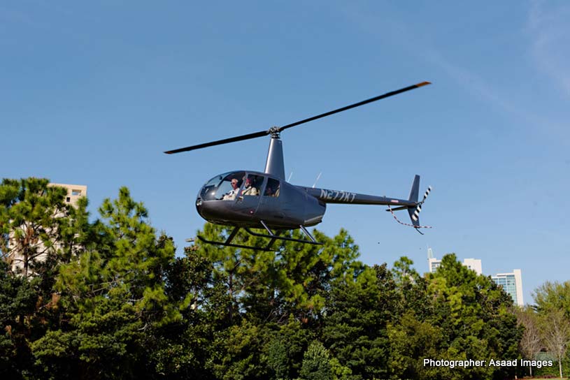 Indian Groom In the Helicopter