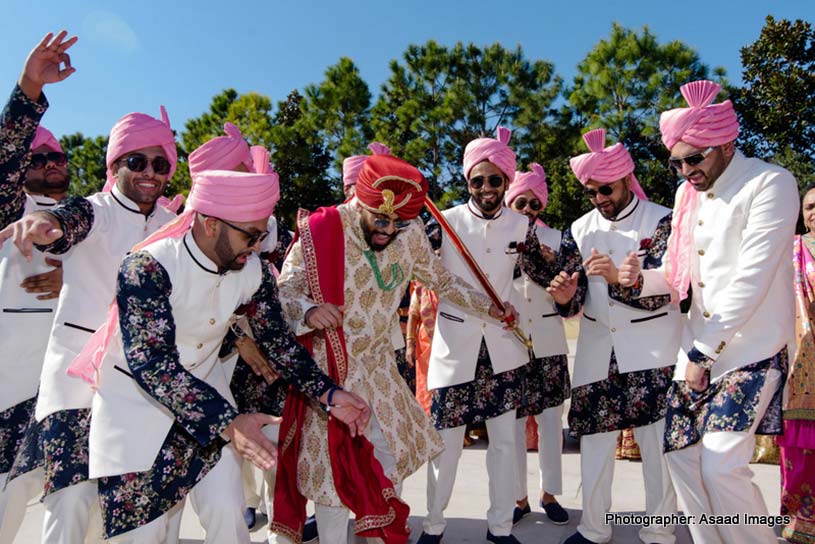 Indian Groom Holding Sward in his hand