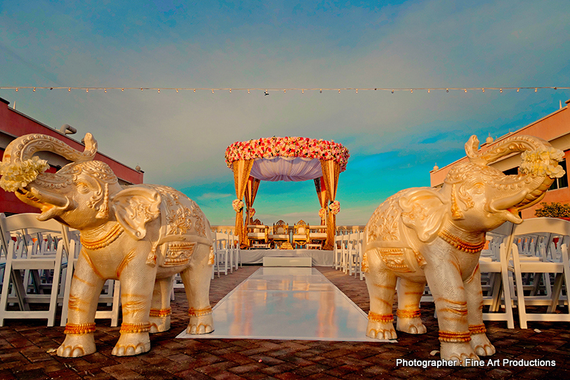 Indian Wedding Ceremony Mandap Decor