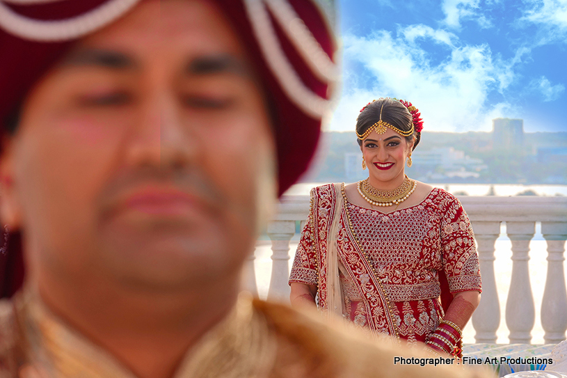 Indian Couple Having Tender Moment