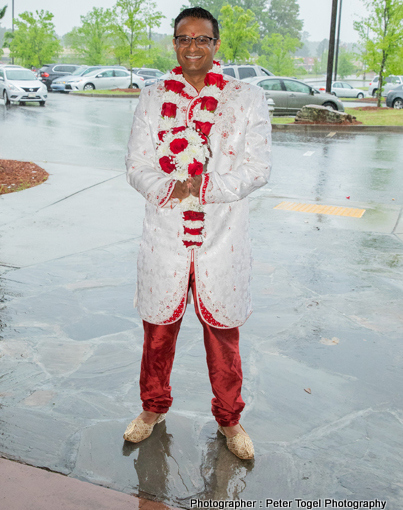 Indian Groom Possing for outdoor photoshoot