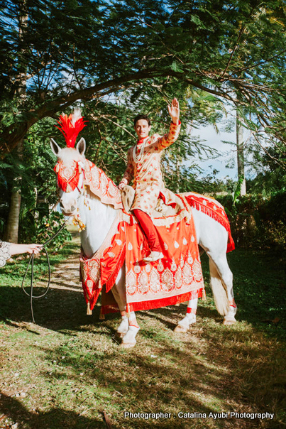 Indian Groom Photo During Baraat Procession