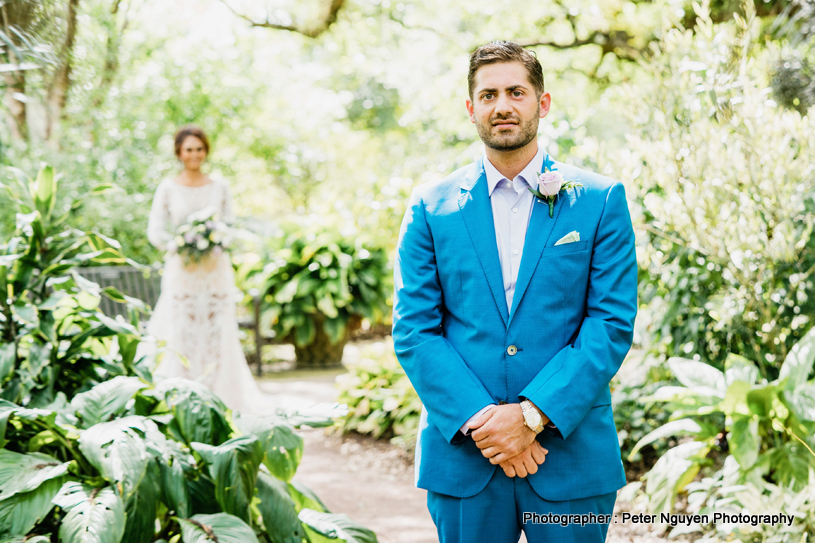 Floral outdoor Shoot of Indian Couple