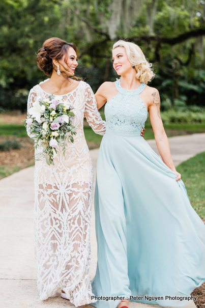 Indian Bride with Bridesmaid capture