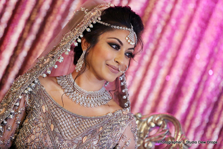 Beautiful wedding look of Indian Bride