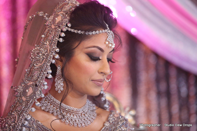 Indian Bride wearing Diamond Wedding Jwelery