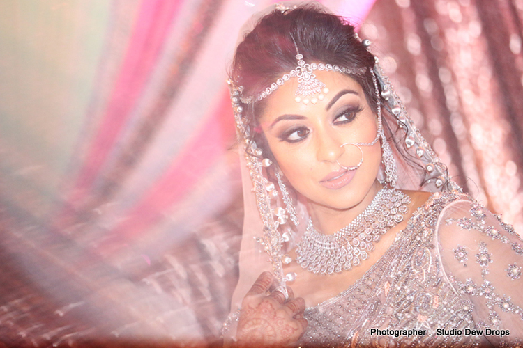 Indian bride looking dazzling