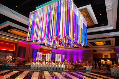 Excellent Decoration of Flower for Sangeet and Dandia Ceremony at Hilton Orlando