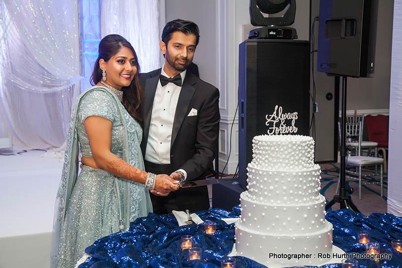 Indian Wedding Cake cutting event