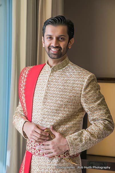 Indian Groom Posing for a photo