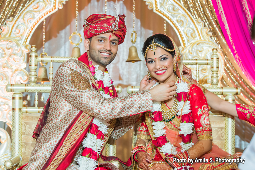 Groom Tie MangalSutra to Bride's Neck