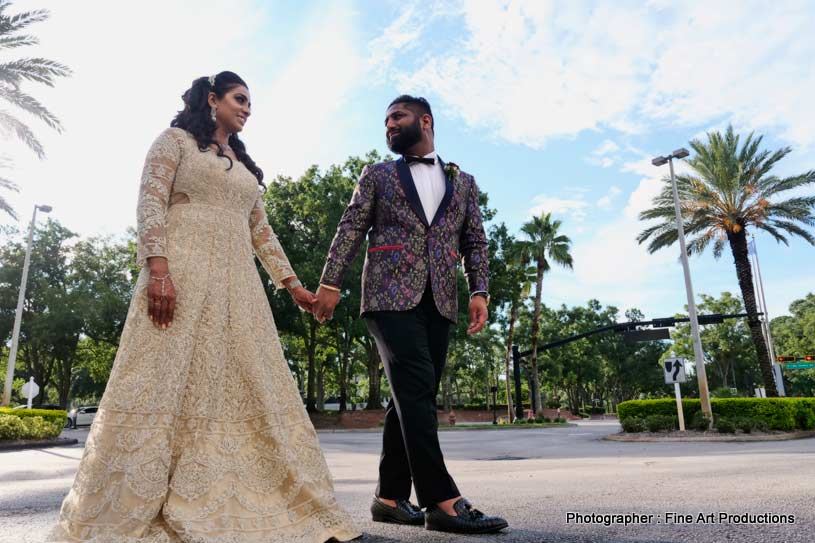 indian couple Holding hands forever