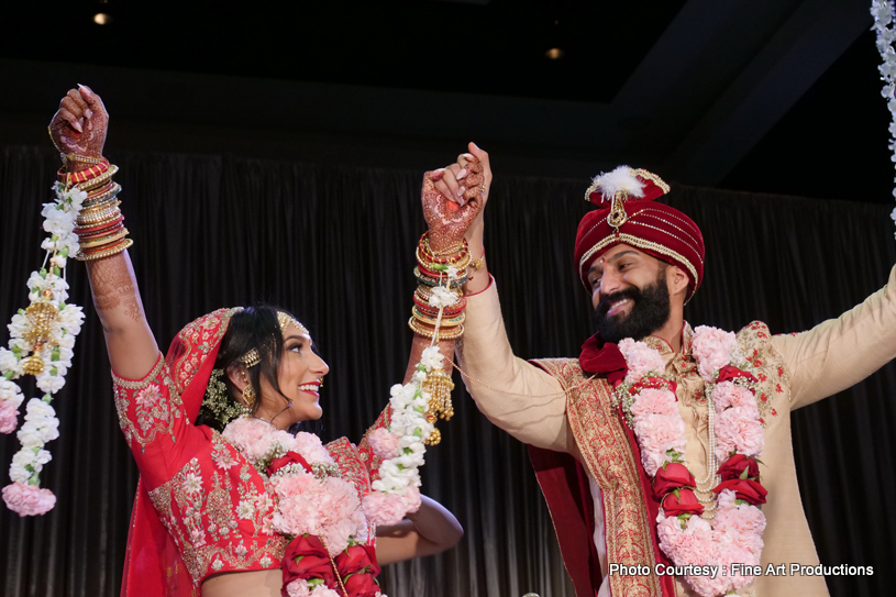 Indian Couple after wedding ceremony