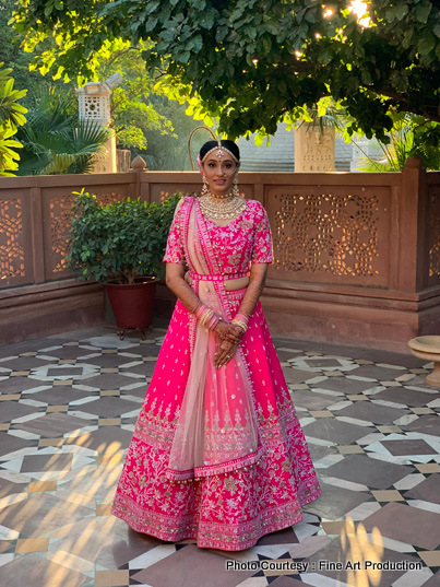 Lovely Indian Bride Posing For a photo