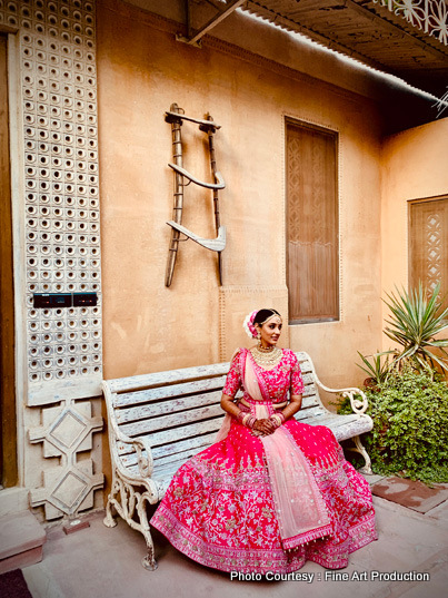 Indian bride Posing for a photo
