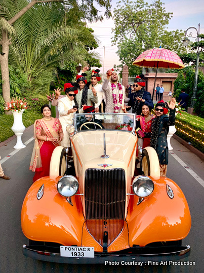 Indian Groom Arriving at the ceremony in baraat