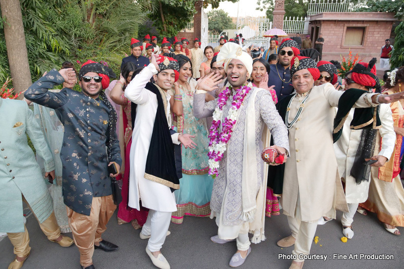 Friends And Family Dancing at the baraat