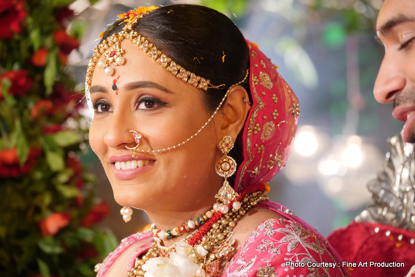 Portrait look of Indian Bride