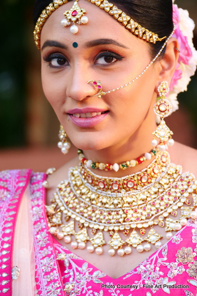 Indian bride After Hair and Make Up