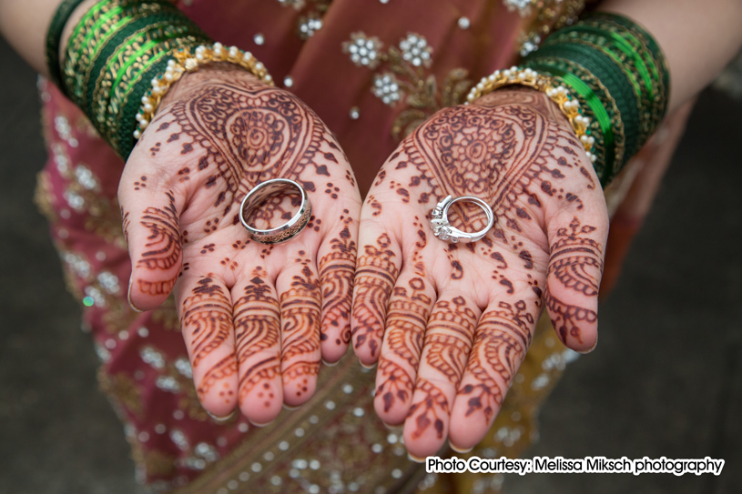 To enhance the color outcome, a mixture of lemon juice and sugar is applied to the Mehndi