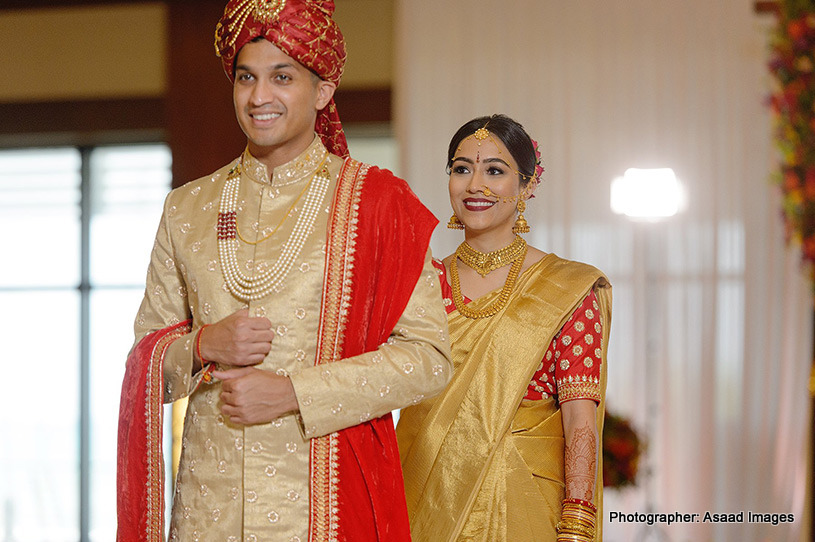 Wedding Attire of indian Couple