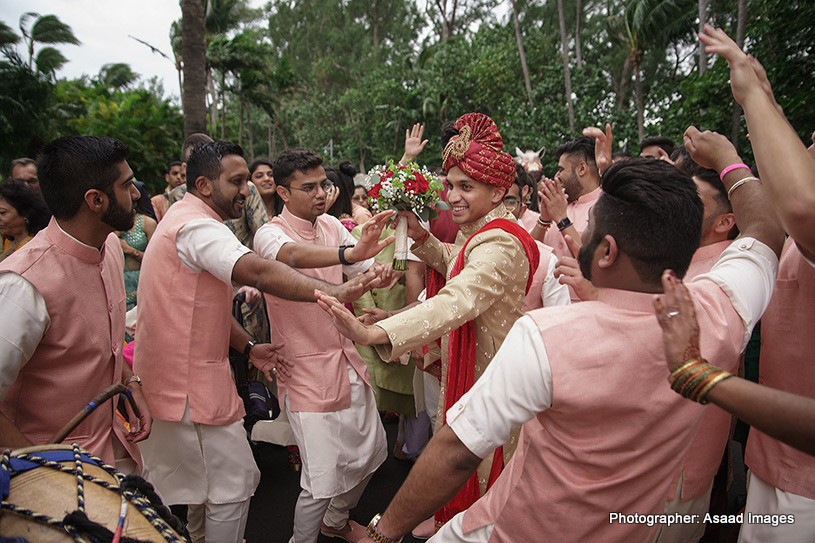 Friends Dancing at the baraat