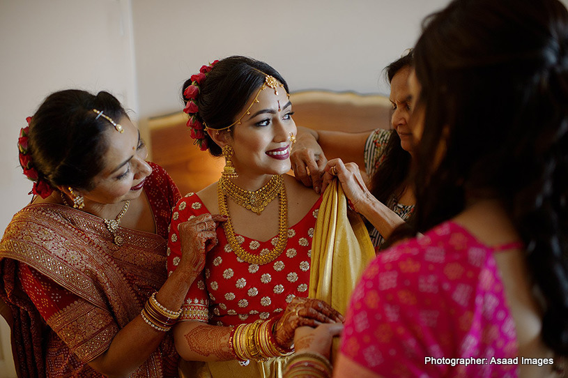 Indian bride Getting ready for his big day