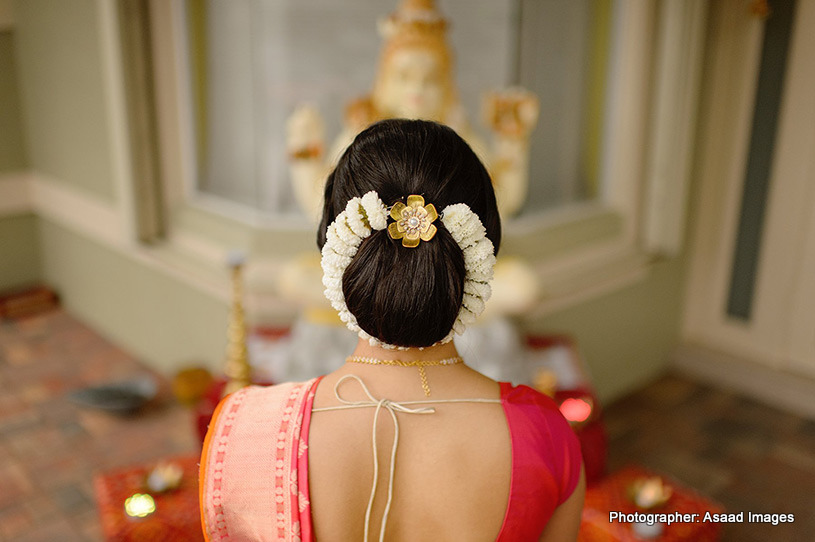 Gorgeous Hair done of indian bride