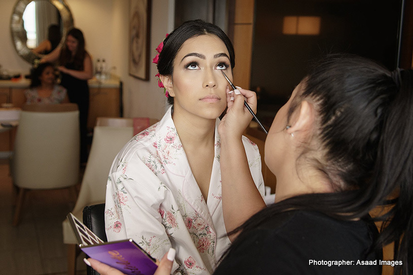 Bride getting ready for her big day