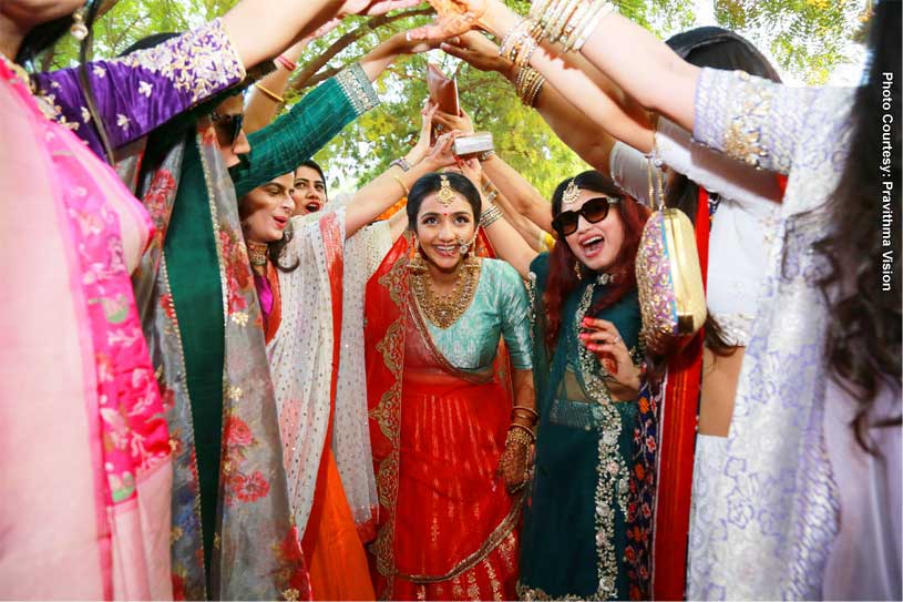 Bride Entering the Baraat ceremony