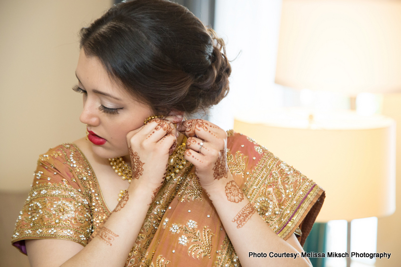 Indian Bride Getting ready for her wedding