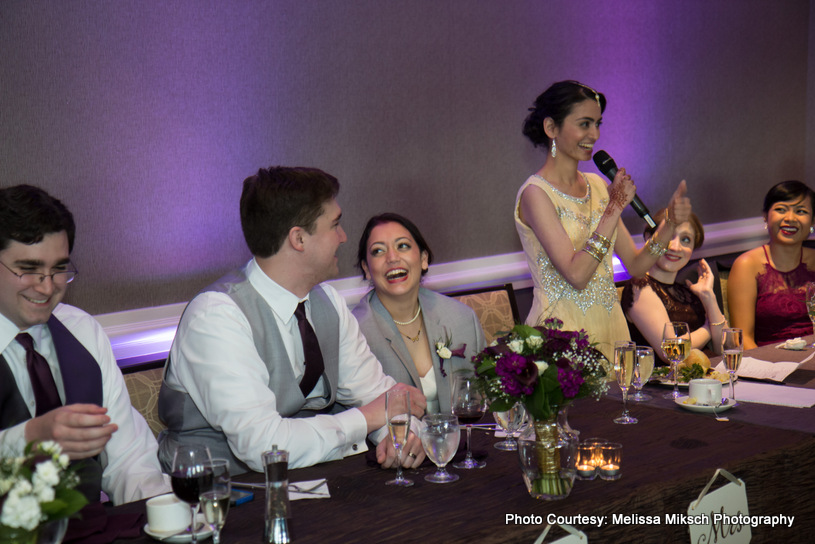 couple enjoying guest speach