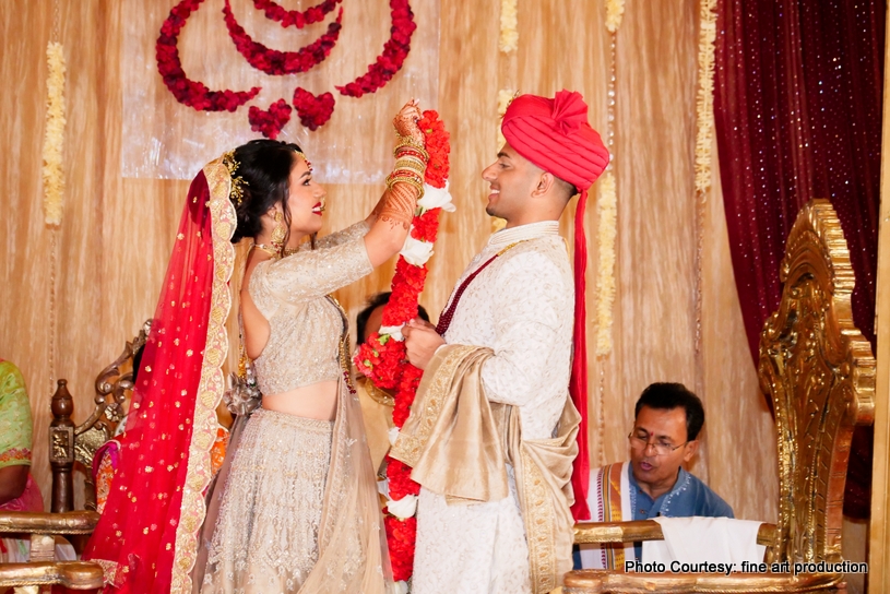 Garland Exchange Ceremony at wedding