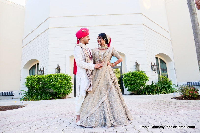 Love Birds Possing for Outdoor Photoshoot