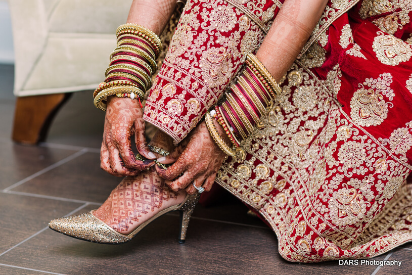 Indian Bride wearing Heels