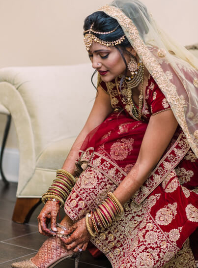 Indian Bride Wearing Ghunghroo