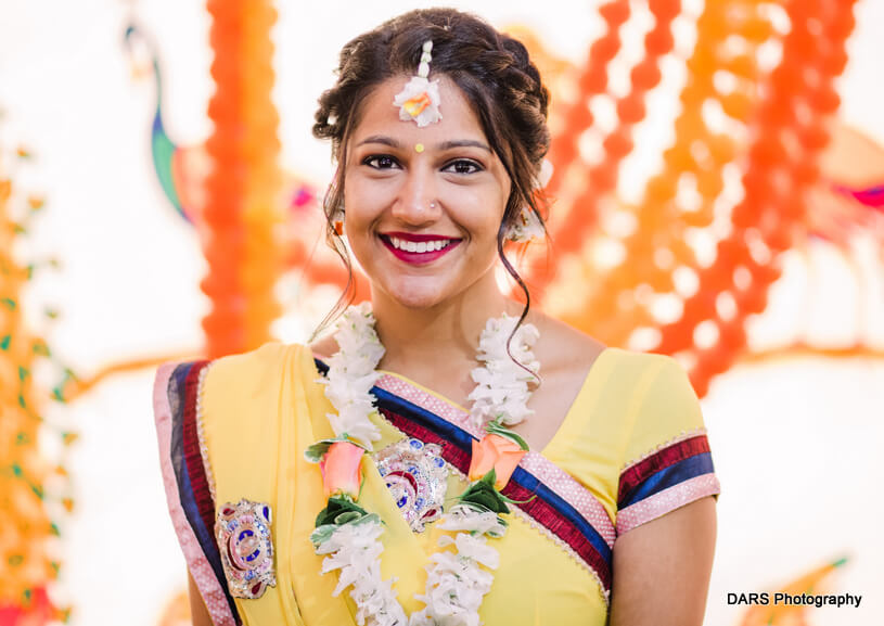 Haldi Ceremony Picture of indian Bride