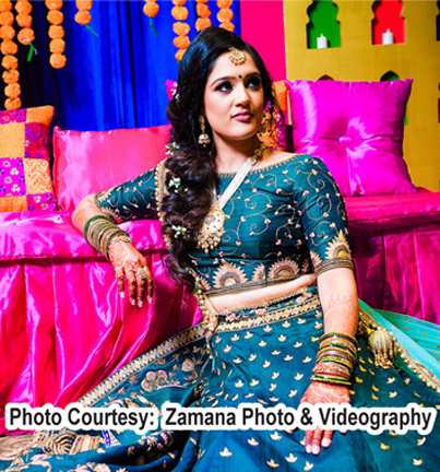 Blue Color Outfit Forn Indian Bride