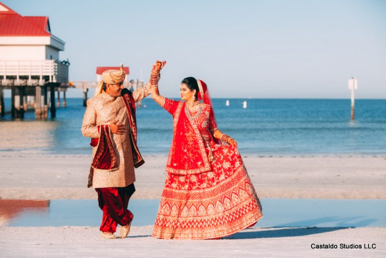 Indian Couple Posing outdoors