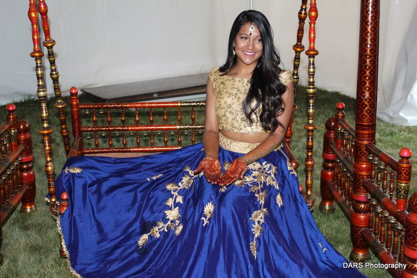 Indian Bride Posing Outdoors