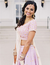 Elegant Bride in Rose Pink