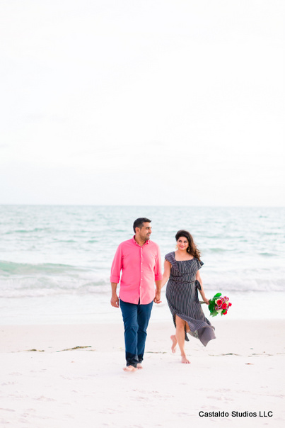 Indian Couple Posing on the Beach