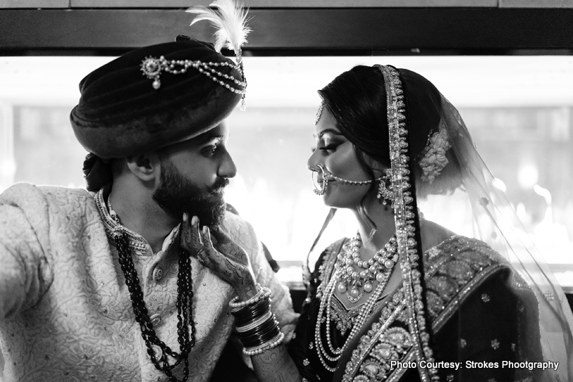 Indian Couple looking in each other's Eyes