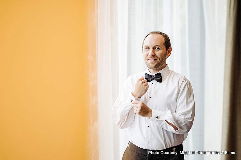 Portrait capture of Groom