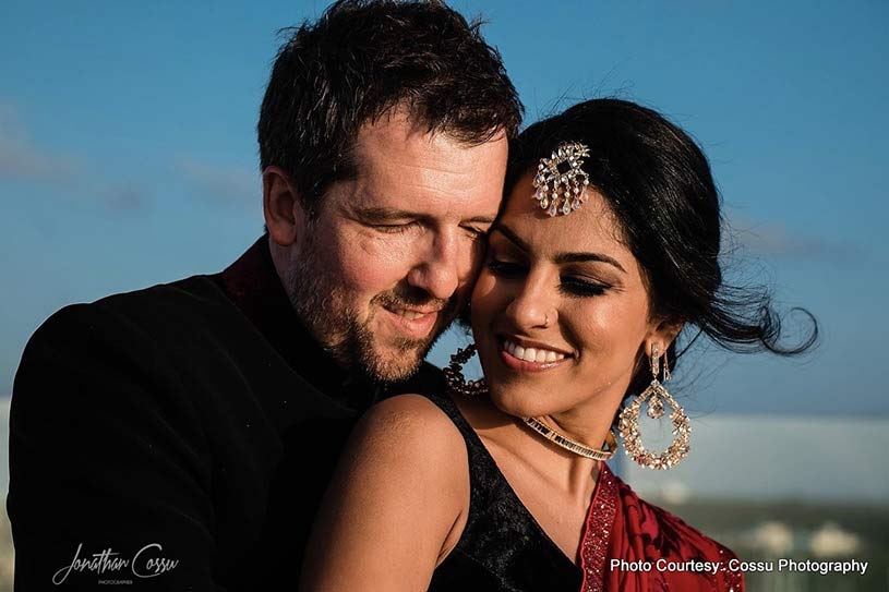 Gorgeous Couple Posing outdoors clicked by Cossu Photography