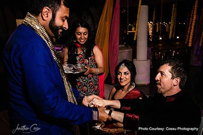 Indian Groom dancing at Sangeet