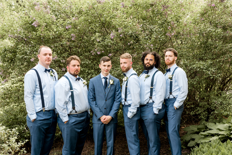 Groom with groomsmen