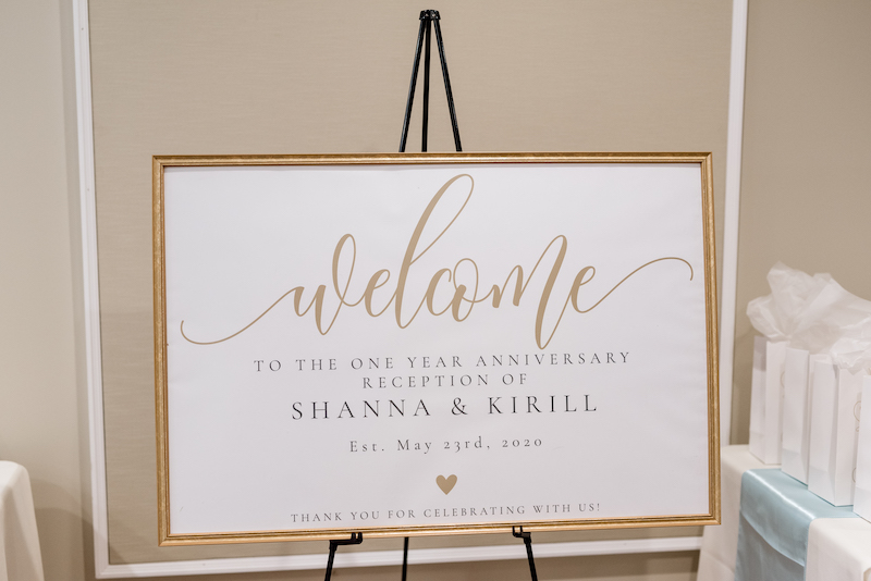 welcome wedding name plate