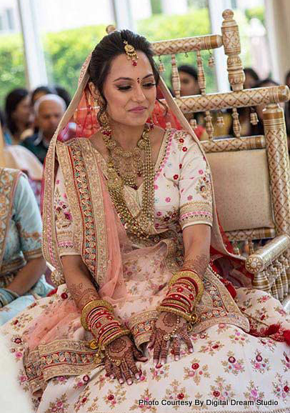 Graceful Smile on Indian bride's Face