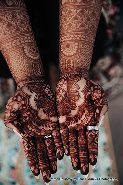 Mehndi color symbolizes as would be husband love